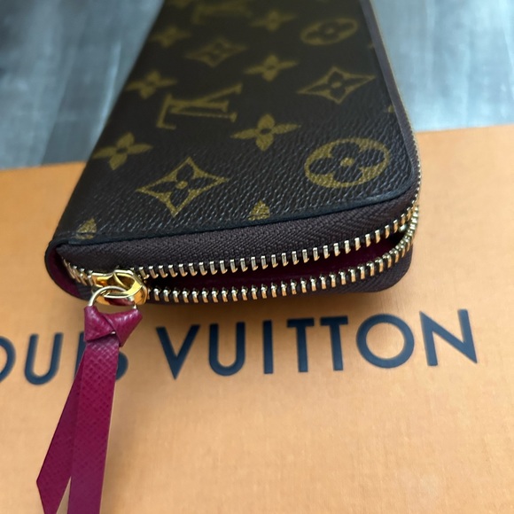 Louis Vuitton Clemence Wallet. In box. Gently used. 7 7/8” long. Like new. - Picture 6 of 8